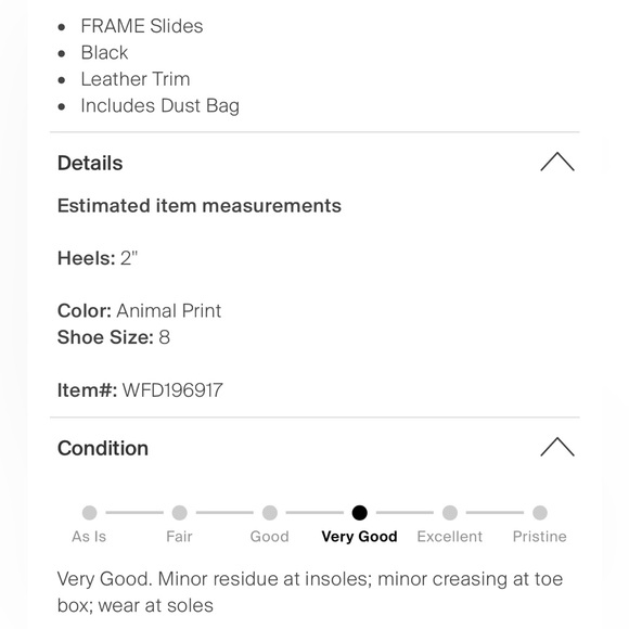 Frame denim Black animal mules sz 8 - Picture 2 of 6